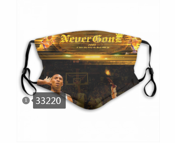 2021 NBA Los Angeles Lakers #24 kobe bryant 33220 Dust mask with filter->nba dust mask->Sports Accessory